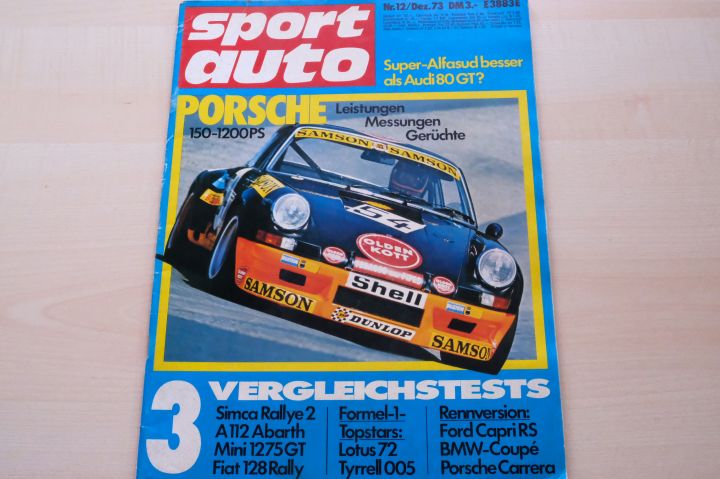 Deckblatt Sport Auto (12/1973)